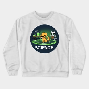 Cute Funny Science Lover Dog Puppy Lover Corgi Animal Lover Quote Crewneck Sweatshirt